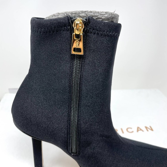 Good American Neoprene Pointed Toe Ankle Booties In Black Size 7.5 New - Picture 4 of 12